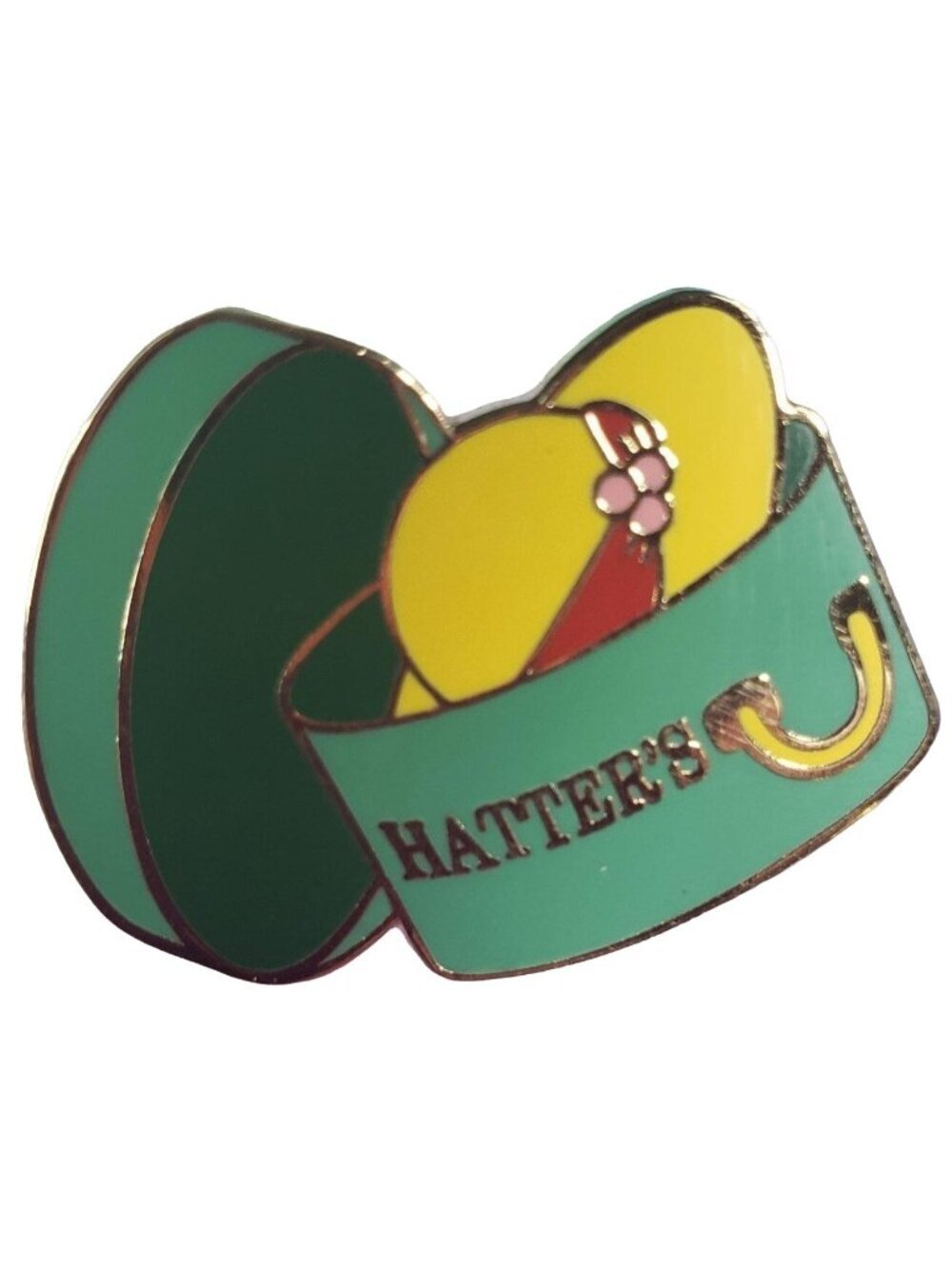 Hat Box Hatters Lapel Pin Flower Enamel Accessories Jewelry Badge Brooch Pin